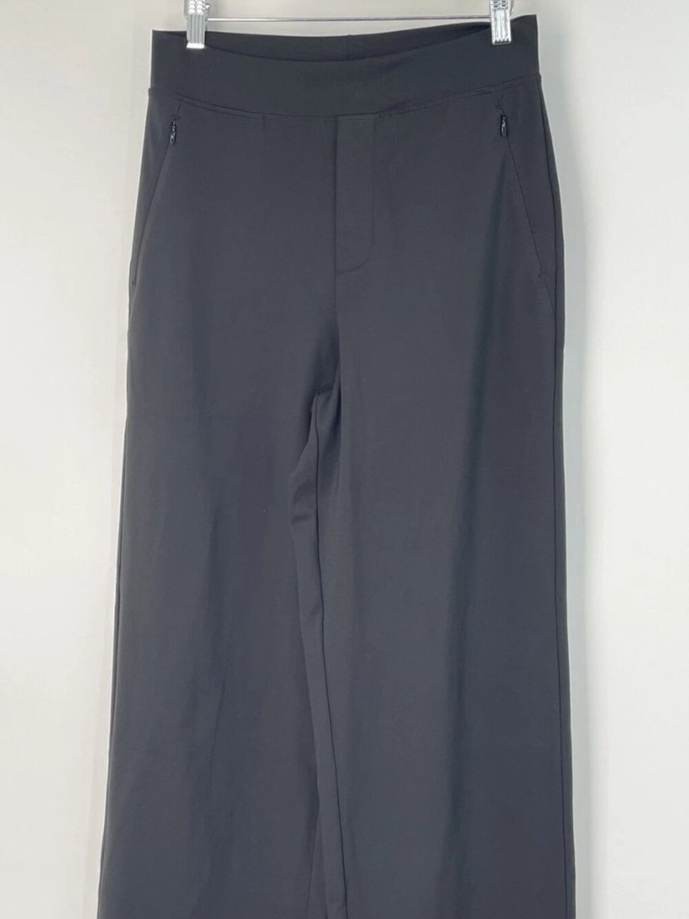 NinePine Womens Straight Pants Black Size M Asana Relaxed Tailor-Inspired